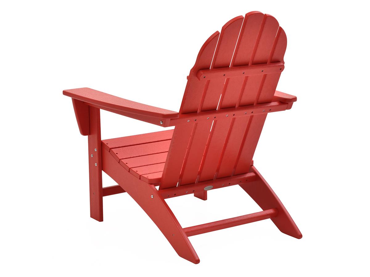Polywood Vineyard Adirondack Chair, Sunset Red